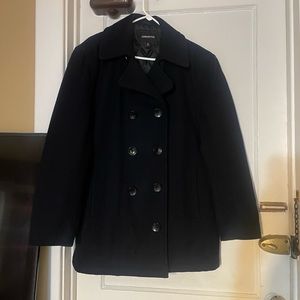 London Fog men’s black peacoat size S